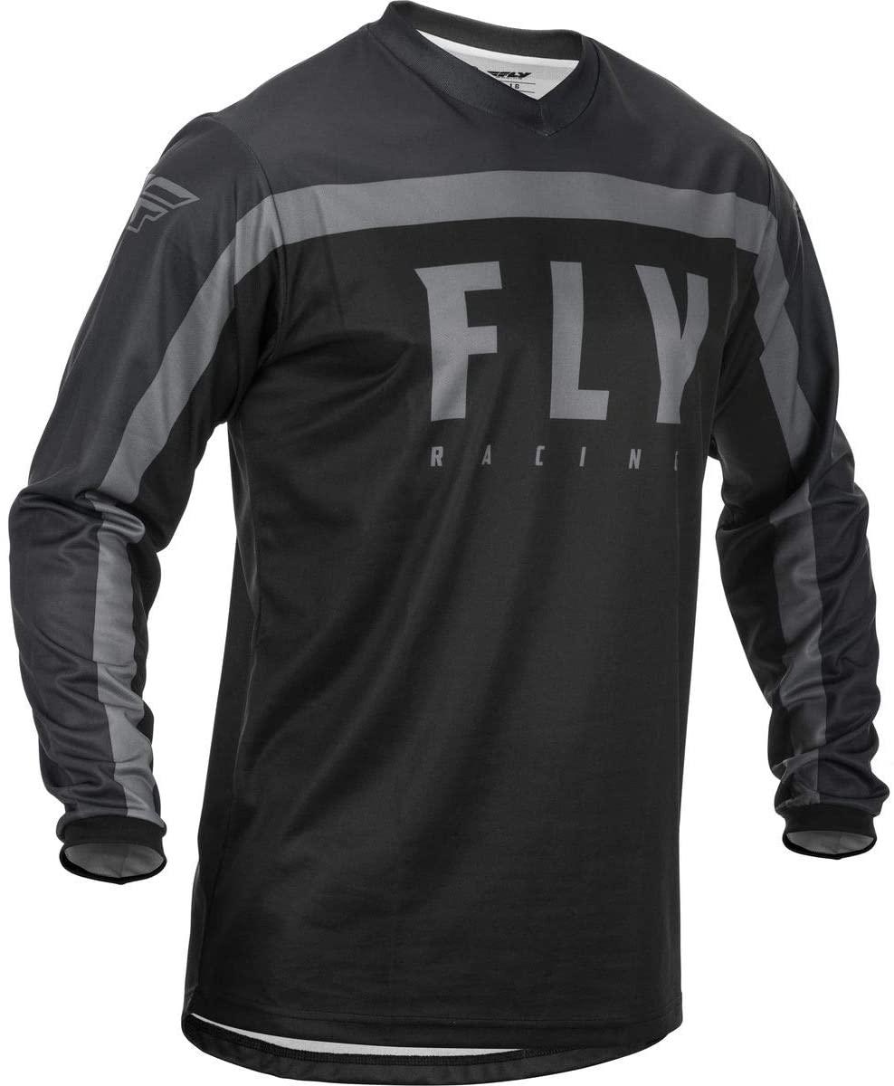 Джерси FLY RACING F-16 черная/серая (2021)