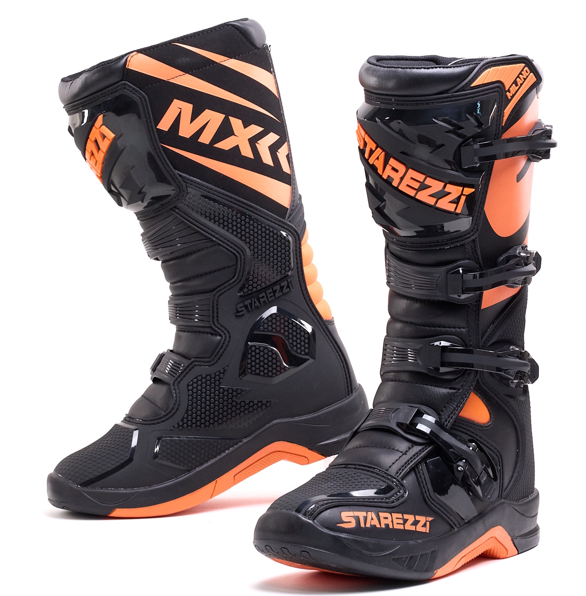 Мотоботы кроссовые STAREZZI MILANO Black/Orange