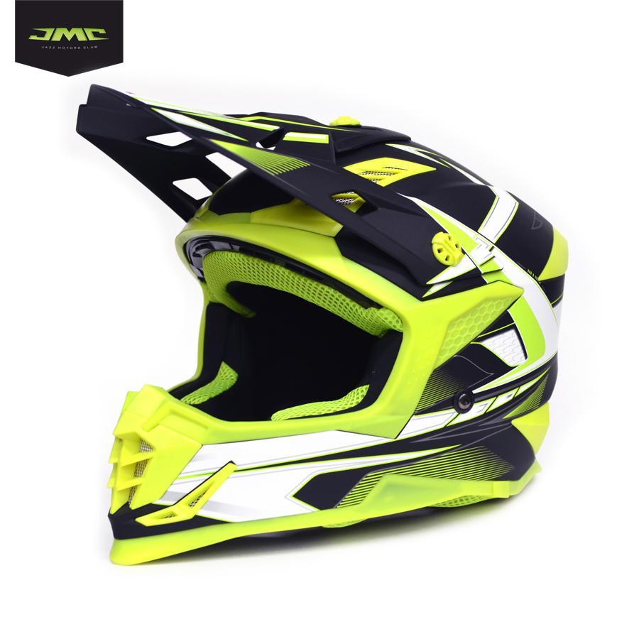 Шлем кроссовый ATAKI SC-16 Rift Hi-Vis yellow/black matt