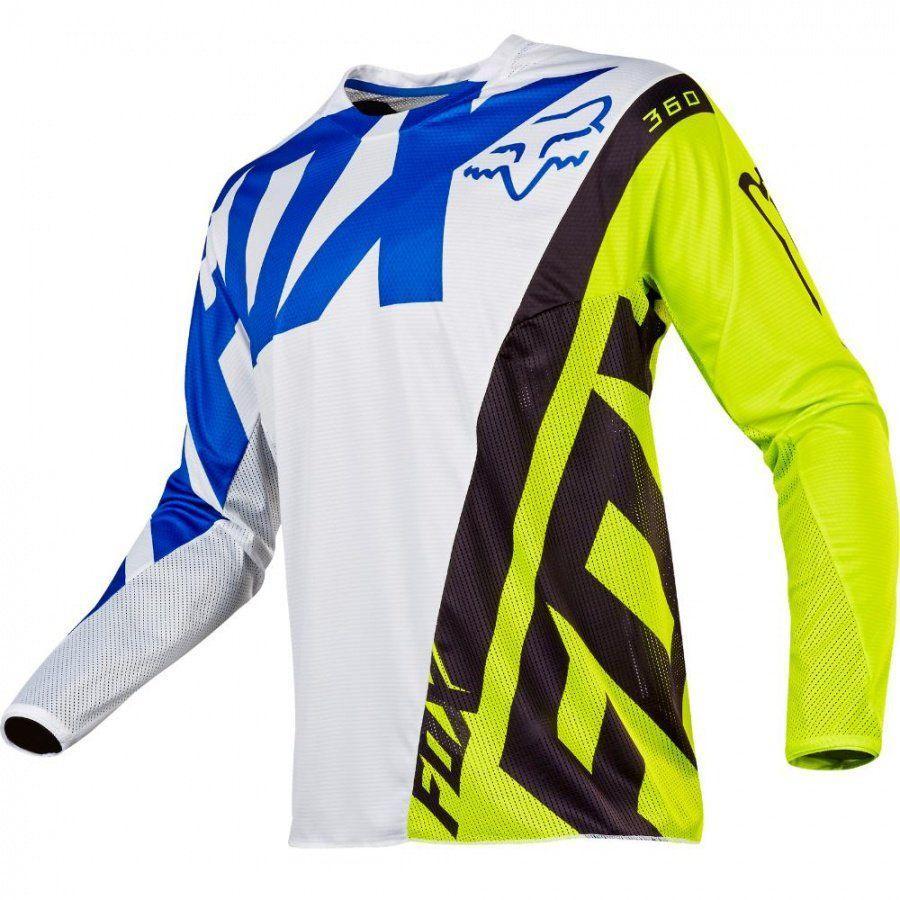 Джерси подростковая Fox 360 Creo Youth white/yellow